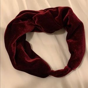 Red Velvet Knot Headband